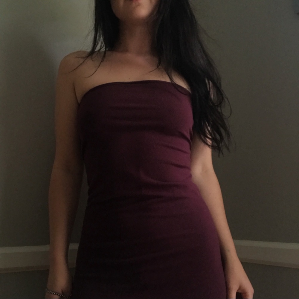 Strapless Bodycon Maxi Dress